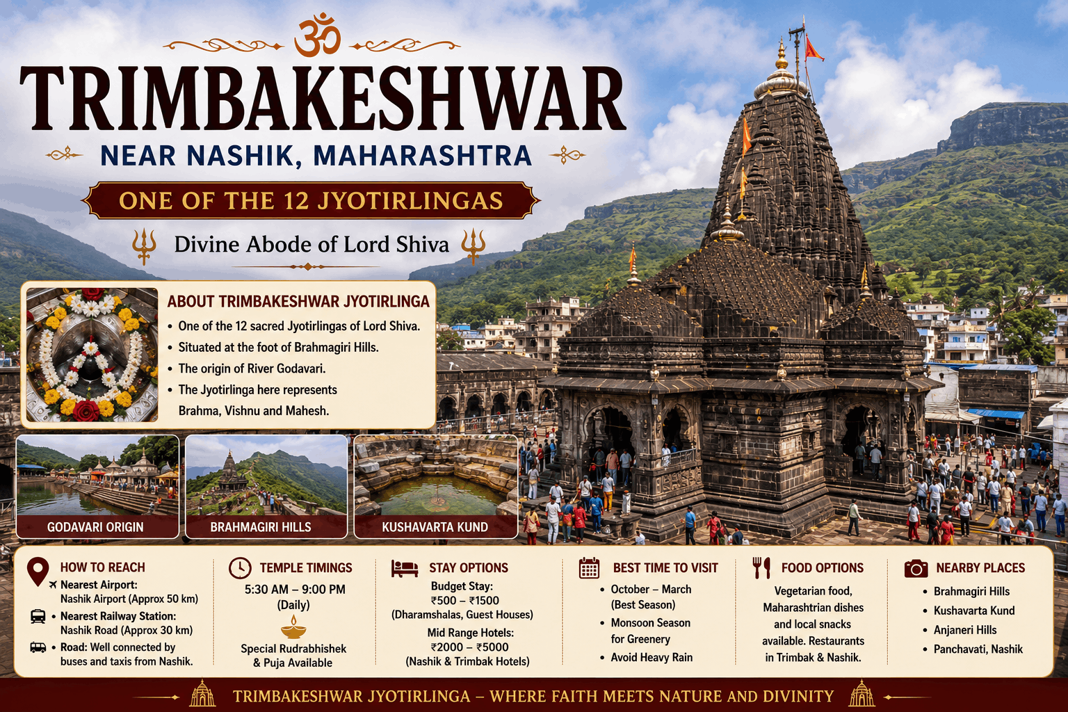 Trimbakeshwar Jyotirlinga Travel Guide 2026