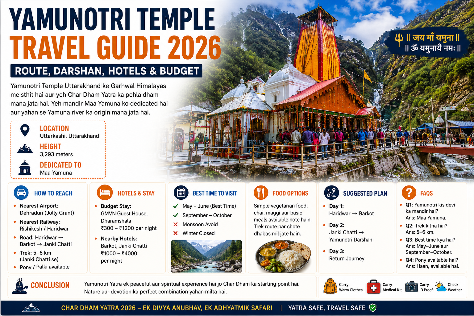 yamunotri temple travel guide 2026
