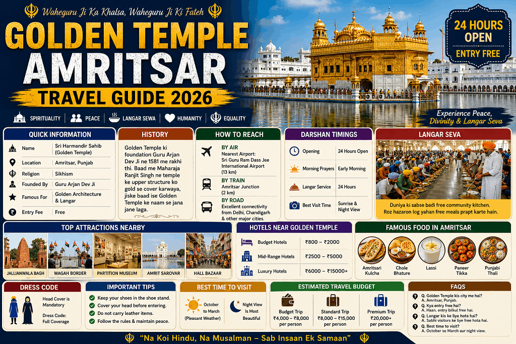 Golden Temple Amritsar Travel Guide 2026