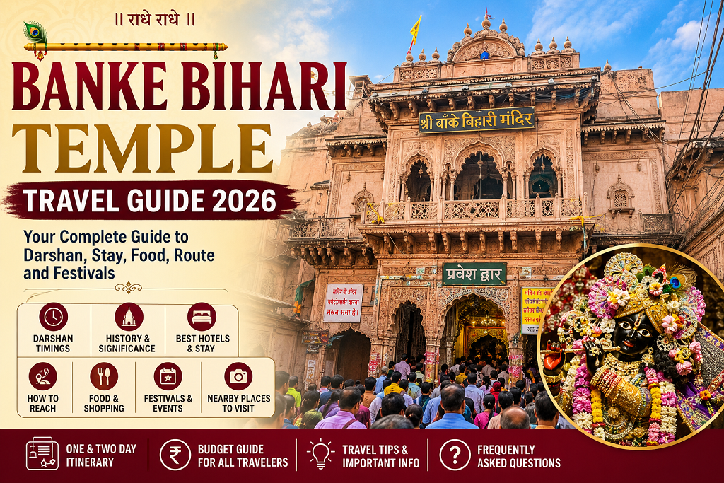 Banke Bihari Temple Travel Guide 2026 – Darshan Timings, History, Route, Hotels and Budget
