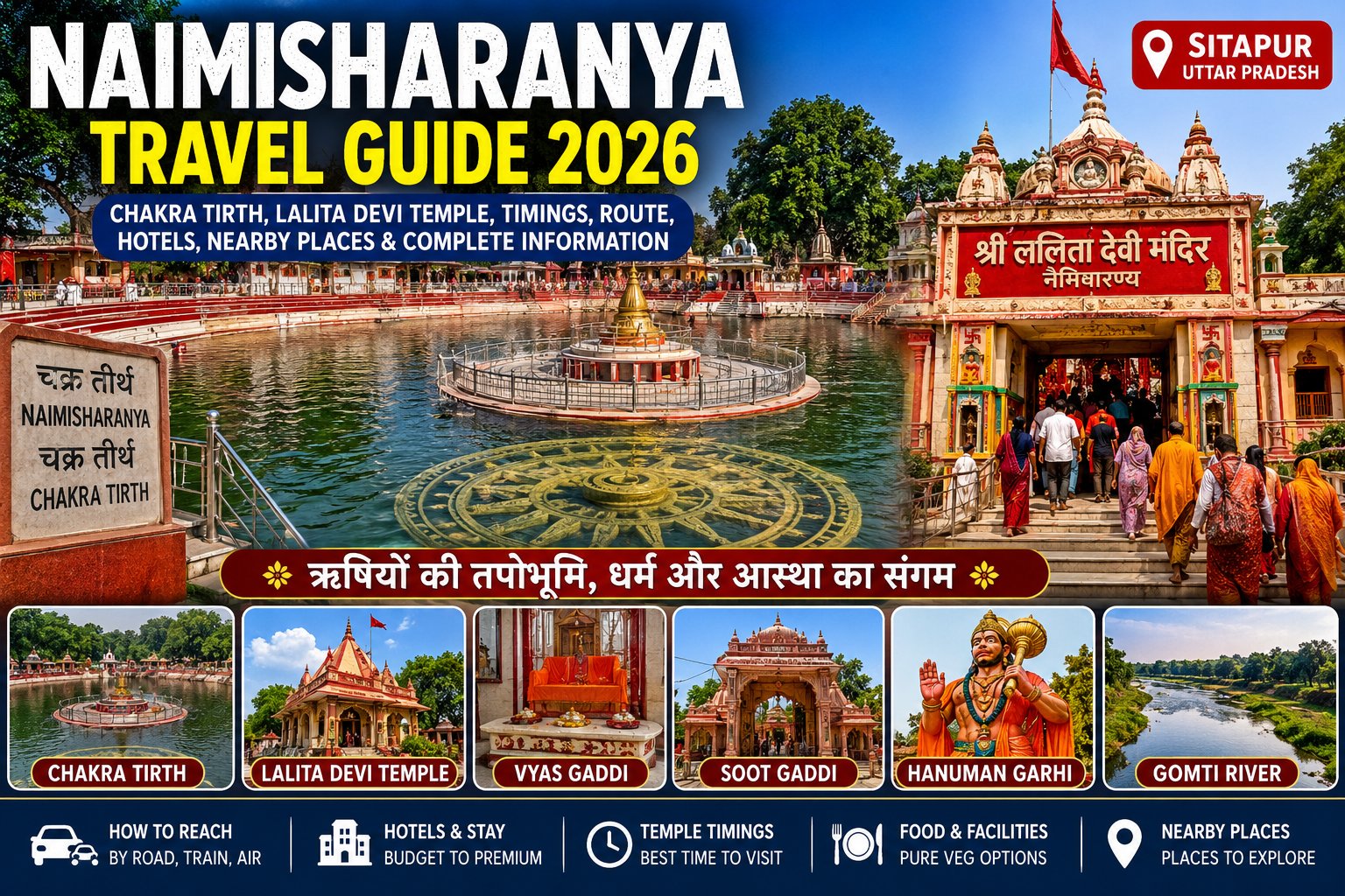 Naimisharanya Travel Guide 2026 Chakra Tirth and Lalita Devi Temple Sitapur Uttar Pradesh